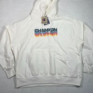 Champion graphic colorful print logo casual hoodie pullover Men‎ 2XL NWT